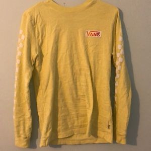 Yellow long leave vans off the wall